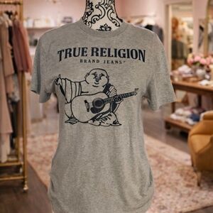 True Religion Heather Gray Graphic Tee